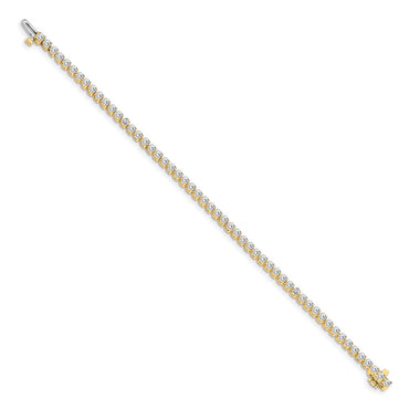 14k 2 3/8 ct Lab Grown Diamond VS/SI+ G+ Comp Tennis Bracelet