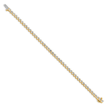 14k 4 3/4 ct Lab Grown Diamond VS/SI+ G+ Comp Tennis Bracelet