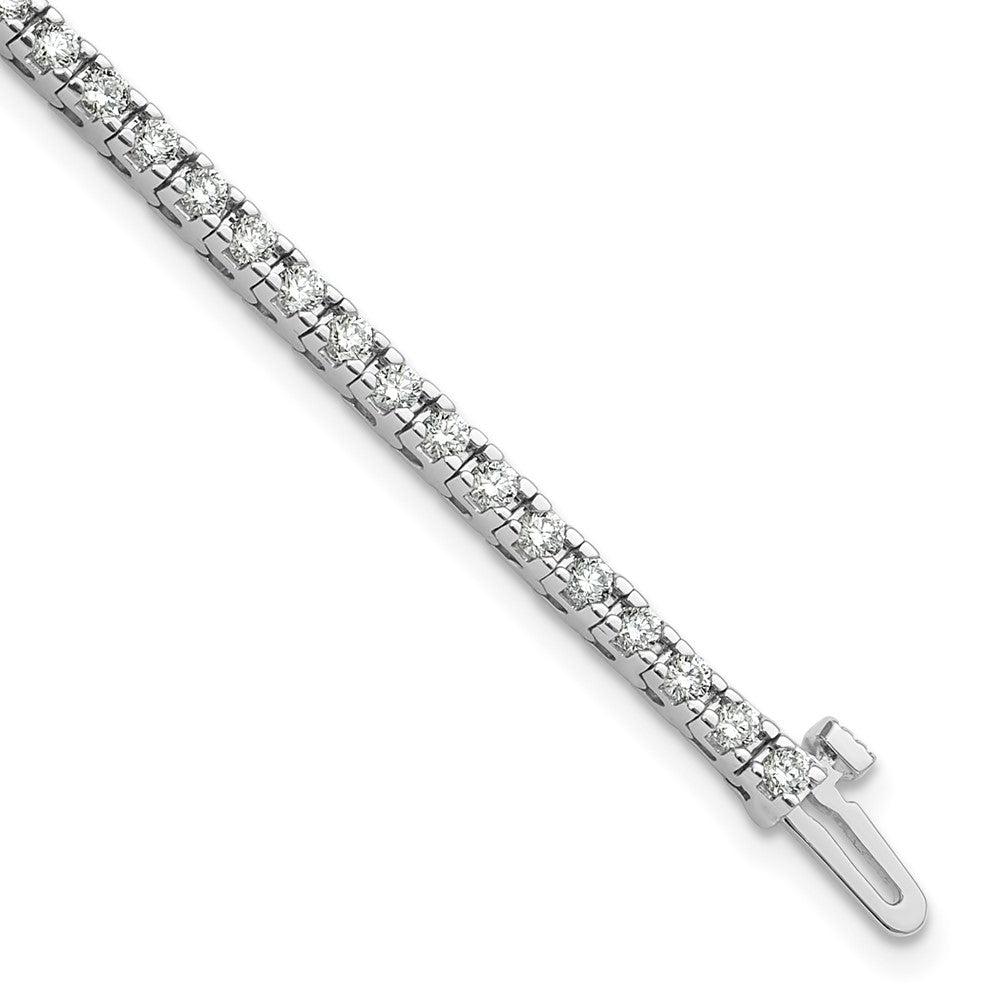 14kw 2 1/6 ct Lab Grown Dia VS/SI+ G+ Comp Round Tennis Bracelet