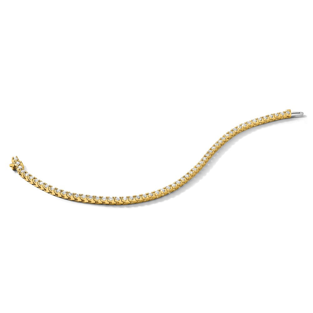 14k 2 1/5ct Lab Grown Dia VS/SI+ G+ Comp Round Tennis Bracelet