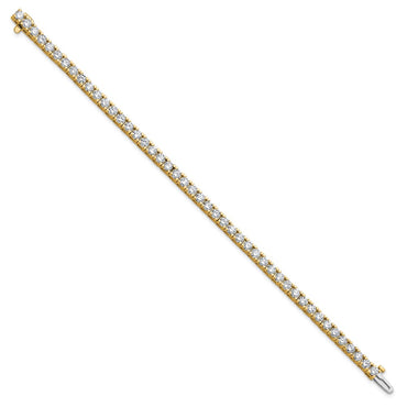 14k 5 7/8 ct Lab Grown Dia VS/SI+ G+ Comp Round Tennis Bracelet
