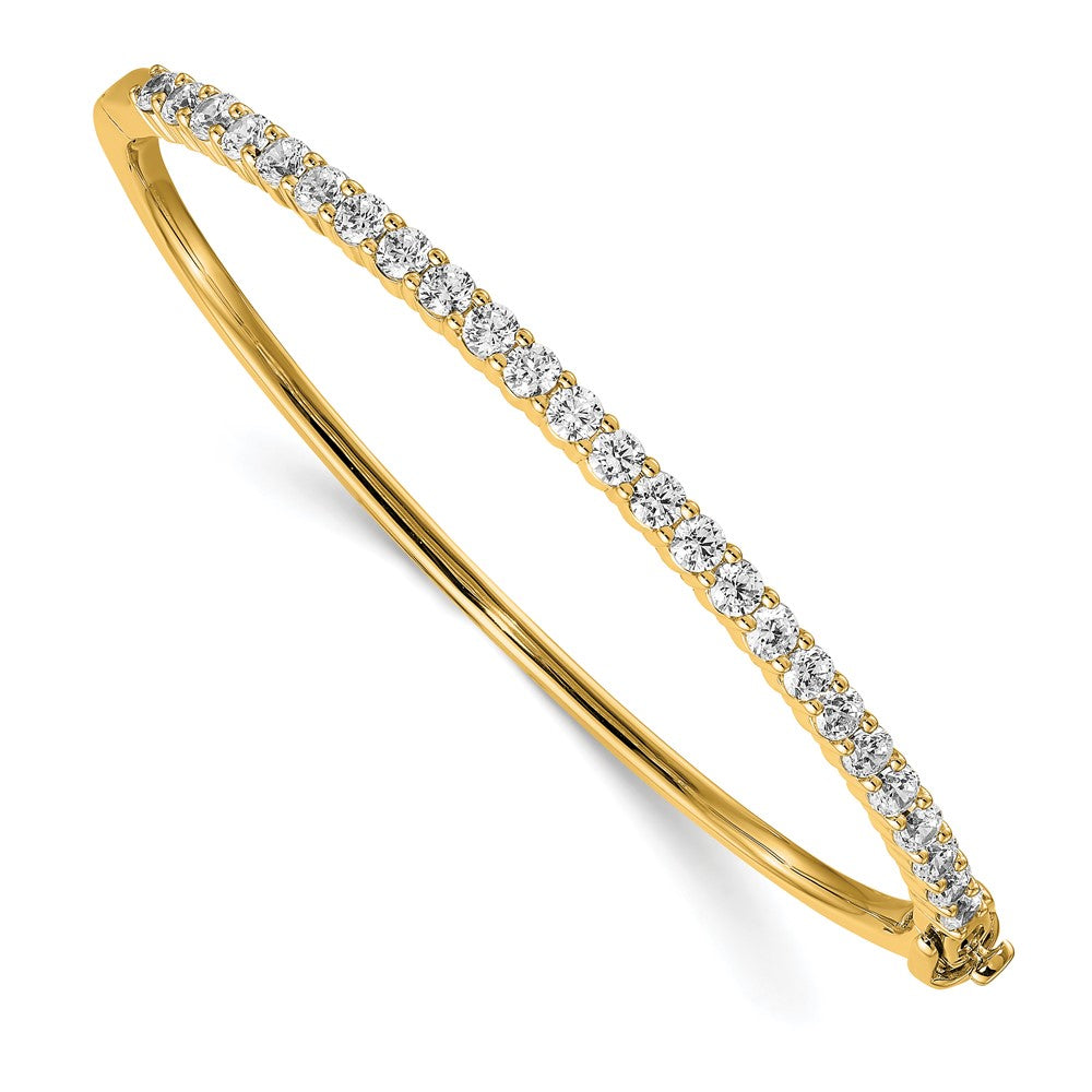 14k 2 1/4ct Lab Grown Diamond VS/SI+ G+ Complete Bangle Bracelet