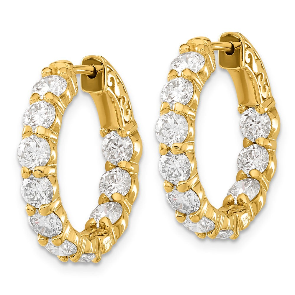 14k Round Hoop w/Safety Clasp Earring Mountings