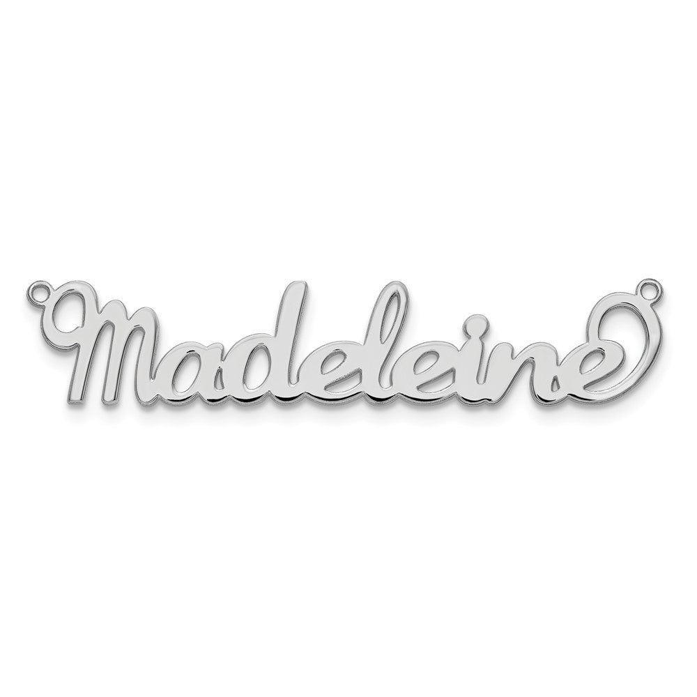 Sterling Silver/Rhodium-plated Name Plate