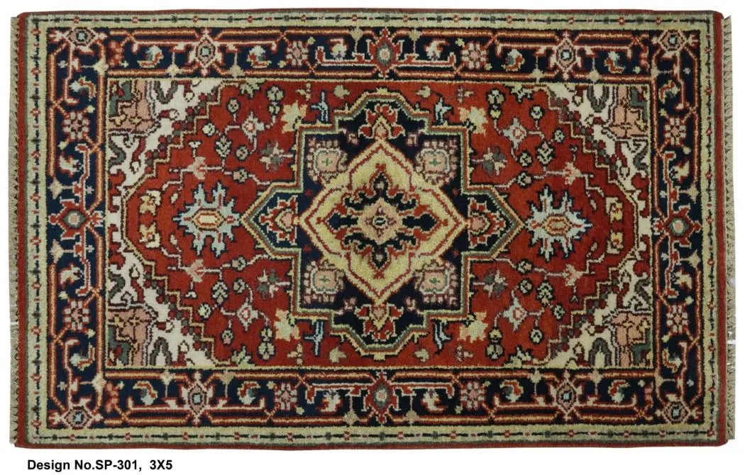 Hand knotted Indian Modern Rug 3'0" x 5'0" ABC Rugs Kilims