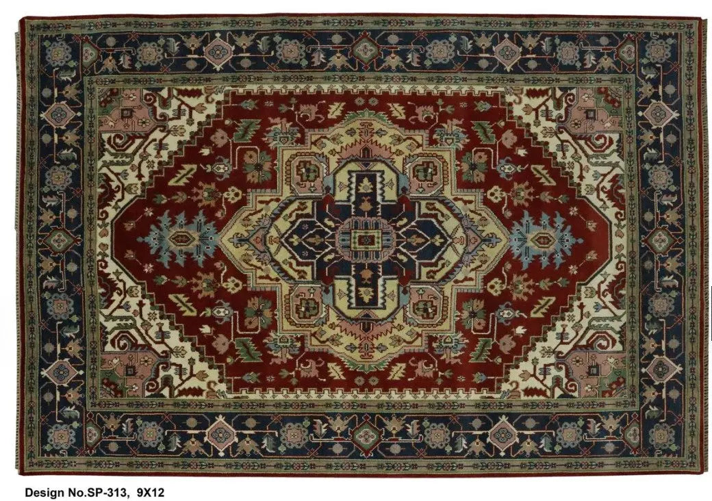 Hand knotted Indian Modern Rug 9'0" x 12'0" ABC Rugs Kilims