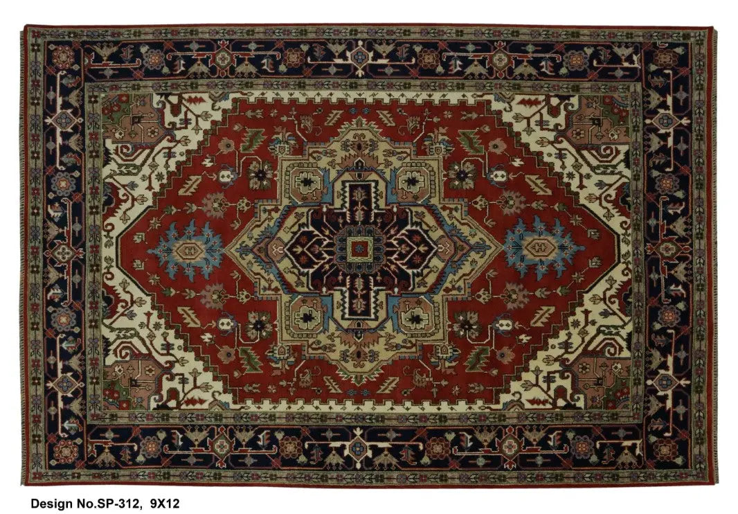 Hand knotted Indian Modern Rug 9'0" x 12'0" ABC Rugs Kilims