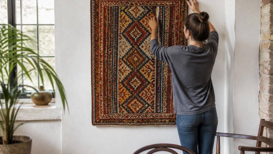How to Display Antique Kilims on Walls