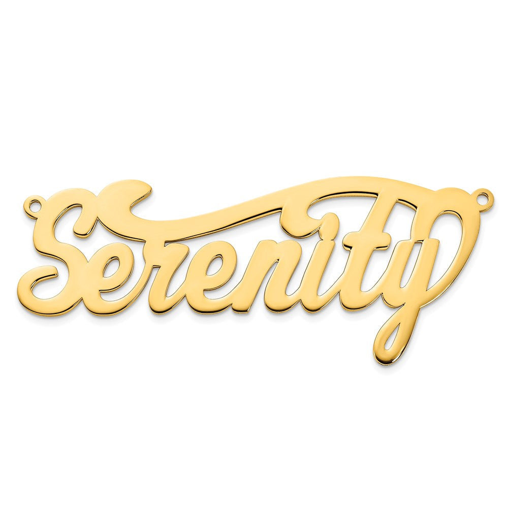 10k Yellow Gold  Polished Name Plate