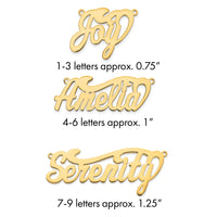 10k Yellow Gold  Polished Name Plate