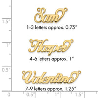 10k Yellow Gold Name Plate