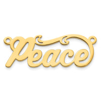 10k Yellow Gold  Polished Name Plate