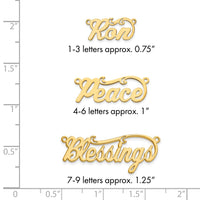 10k Yellow Gold  Polished Name Plate