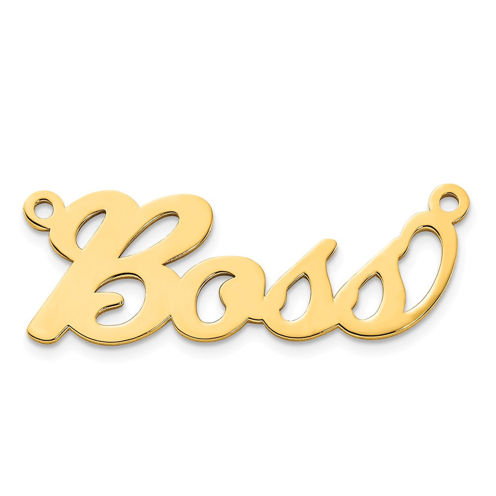 10k Yellow Gold Name Plate