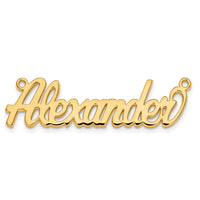 10k Yellow Gold Name Plate