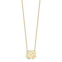 10k Yellow Gold Small Monogram Necklace