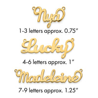 10k Yellow Gold Name Plate