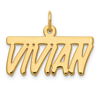 10k Yellow Gold Top Bar Name Plate