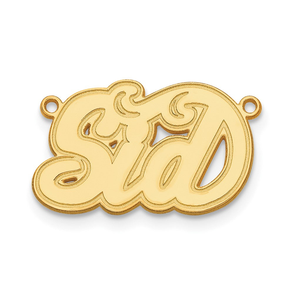 10k Yellow Gold  Etched name Plate