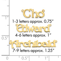 10k Yellow Gold Polished Name Plate