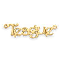 10k Yellow Gold Name Plate