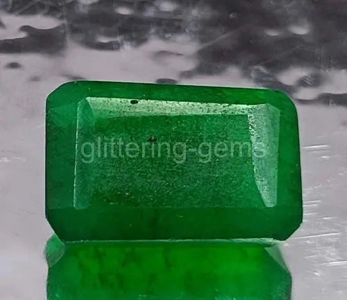 12.45 Ct Natural Zambian Emerald Emerald Cut Loose Gemstone IGL Certified " 5DOH ABC Jewelery