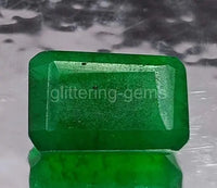 12.45 Ct Natural Zambian Emerald Emerald Cut Loose Gemstone IGL Certified " 5DOH ABC Jewelery