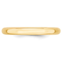 14KY 3mm Standard Comfort Fit Wedding Band Size 6
