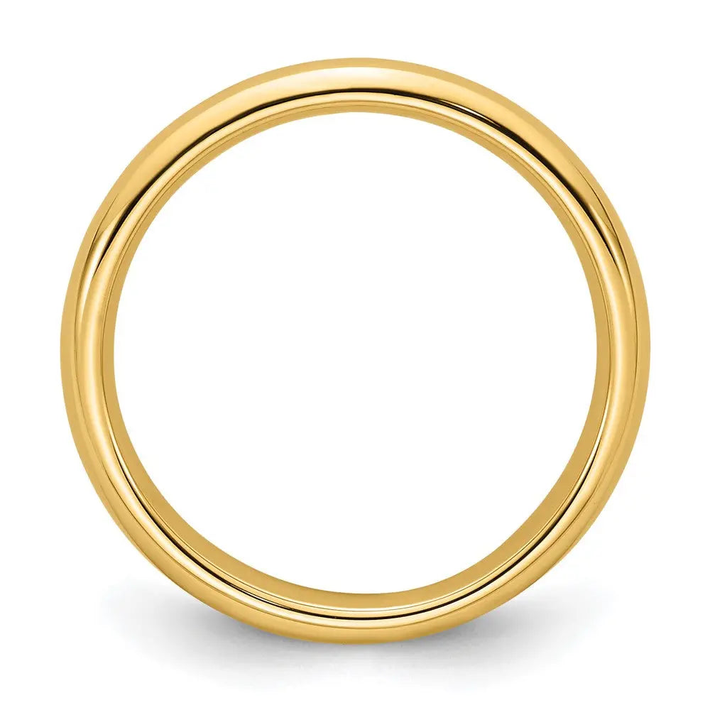 14KY 3mm Standard Comfort Fit Wedding Band Size 7