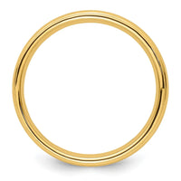 14KY 4mm Milgrain Comfort Fit Band Size 9