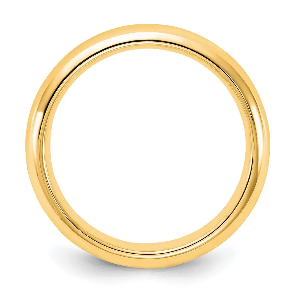 14KY 4mm Standard Comfort Fit Wedding Band Size 9