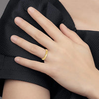 14KY 4mm Standard Comfort Fit Wedding Band Size 9