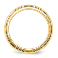 14KY 5mm Milgrain Comfort Fit Band Size 5