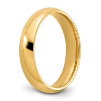 14KY 5mm Standard Comfort Fit Wedding Band Size 9