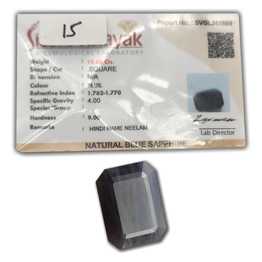 A+ QUALITY NATURAL BLUE SAPPHIRE, BLUE COLORED, WEIGHT 10.60 Cts. GEM_ABC_15 ABC Jewelries