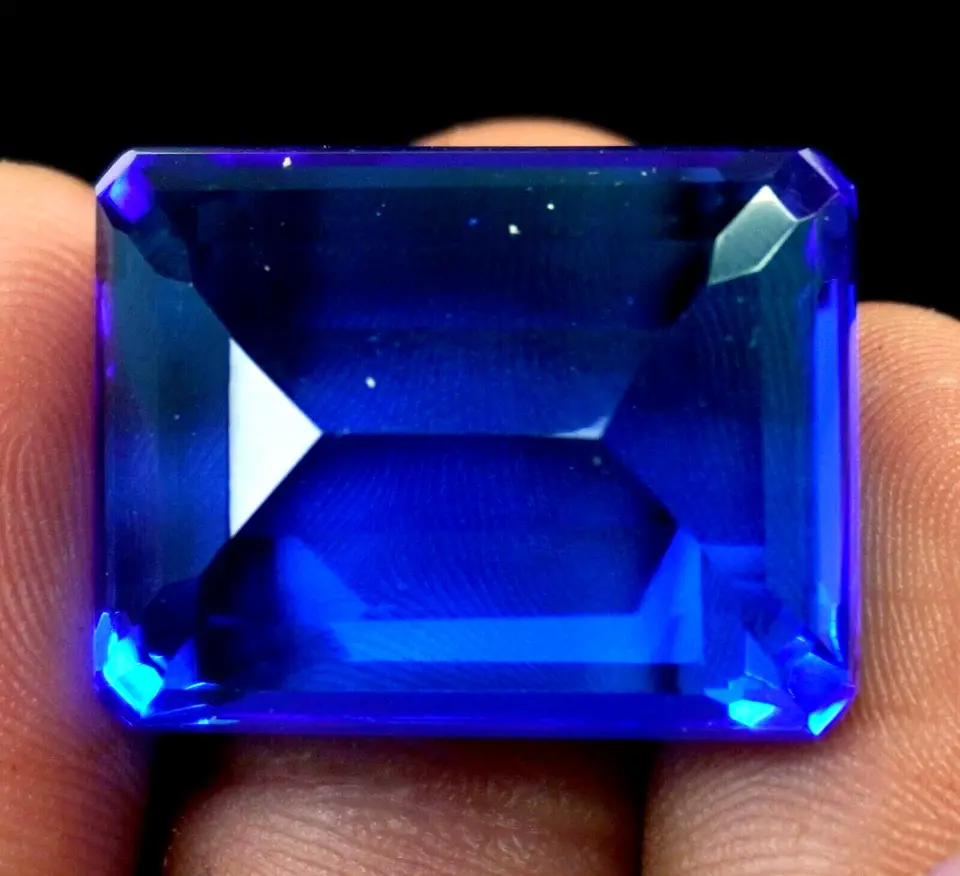 175 Ct Emerald Cut Natural EGL Certified Brazilian Blue Topaz Loose Gemstone ABC Jewelery