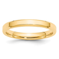 10KY 3mm Bevel Edge Comfort Fit Band Size 13