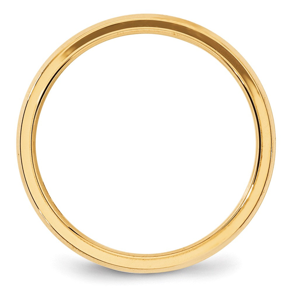 10KY 4mm Bevel Edge Comfort Fit Band Size 7.5