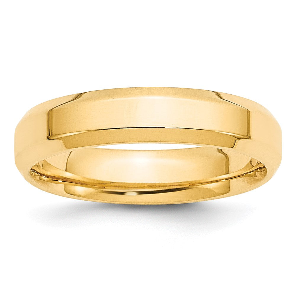 10KY 5mm Bevel Edge Comfort Fit Band Size 7.5
