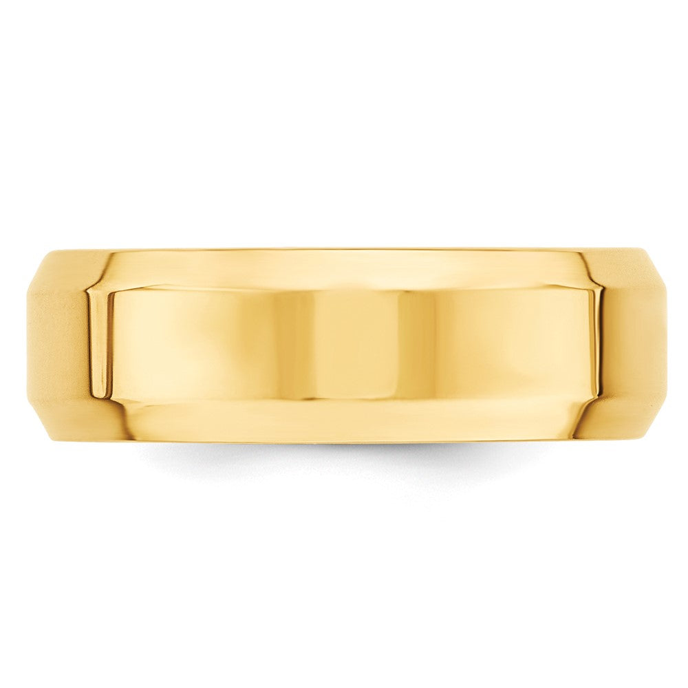 10KY 7mm Bevel Edge Comfort Fit Band Size 12.5