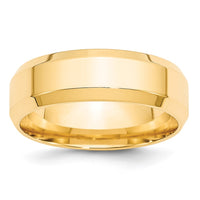10KY 7mm Bevel Edge Comfort Fit Band Size 5