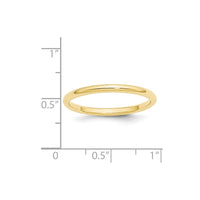 10KY 2mm Standard Comfort Fit Band Size 9.5