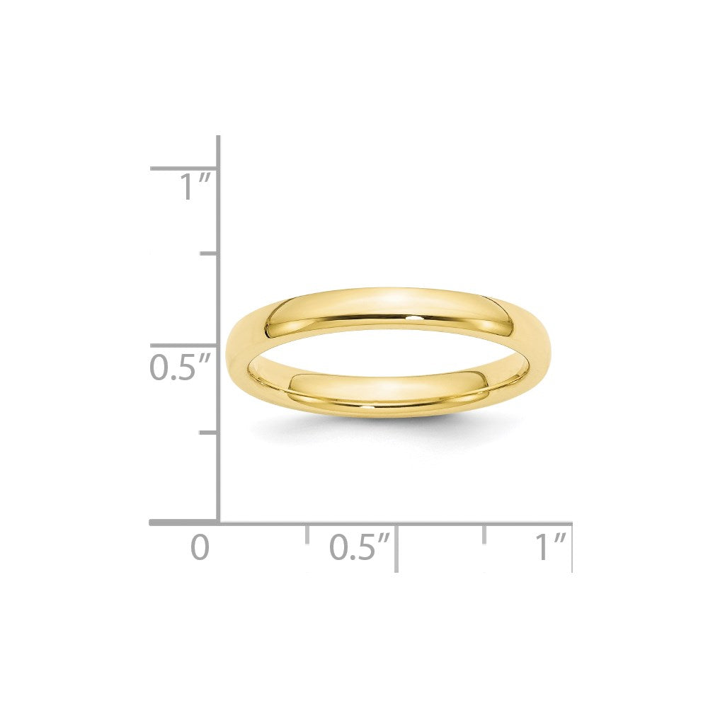 10KY 3mm Standard Comfort Fit Band Size 10