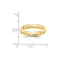 10KY 4mm Standard Comfort Fit Band Size 5.5