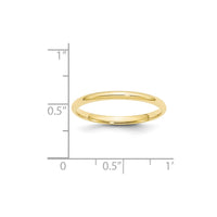 10KY 2mm LTW Comfort Fit Band Size 14