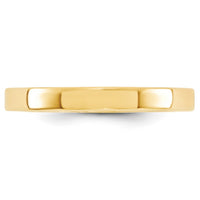 10KY 3mm Standard Flat Comfort Fit Band Size 8.5