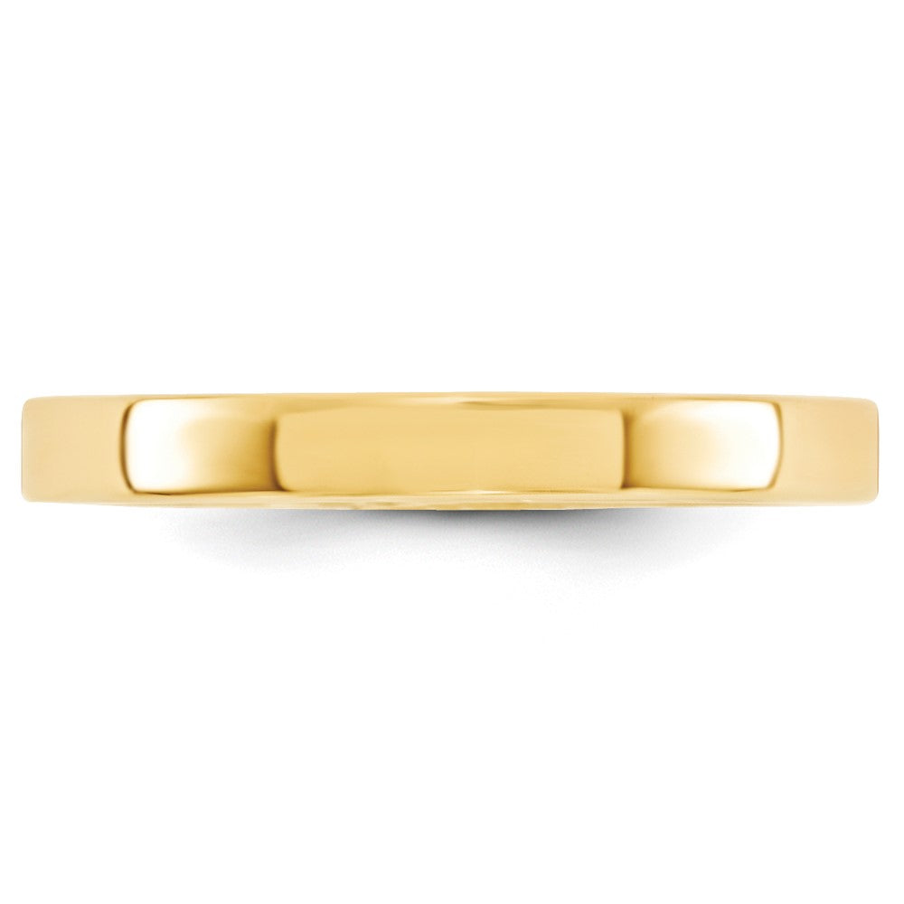 10KY 3mm Standard Flat Comfort Fit Band Size 4.5