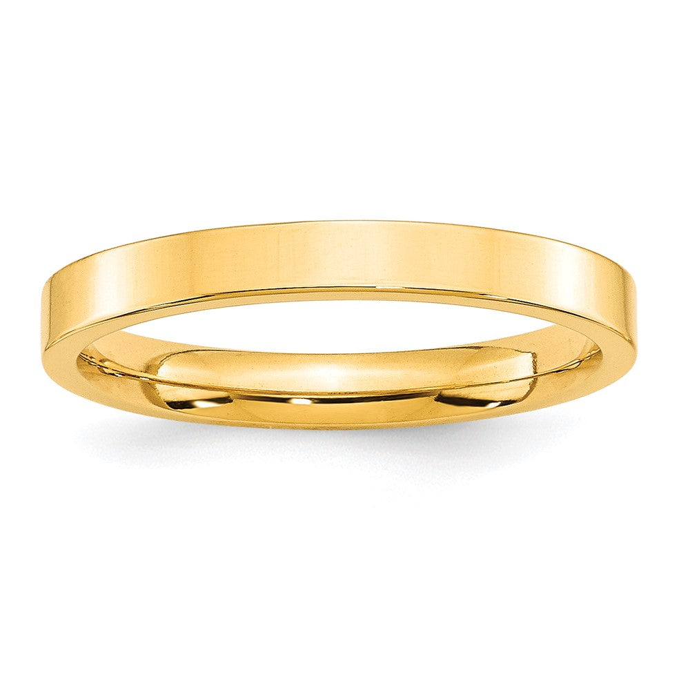 10KY 3mm Standard Flat Comfort Fit Band Size 10