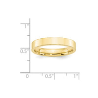 10KY 4mm Standard Flat Comfort Fit Band Size 6.5