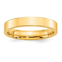 10KY 4mm Standard Flat Comfort Fit Band Size 7.5